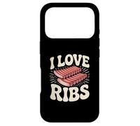 I Love Ribs BBQ Grilling Humour Design Coque pour iPhone 17 Pro