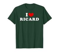 I Love Ricard, J'aime Ricard T-Shirt, Homme, Vert Forêt, M