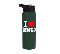 I Love Ringo, I Heart Ringo Design Stainless Steel Insulated Water Bottle