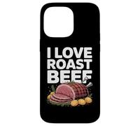 I Love Roast Beef Carnivore Meat Lover BBQ Humour Coque pour iPhone 14 Pro Max