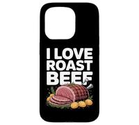 I Love Roast Beef Carnivore Meat Lover BBQ Humour Coque pour iPhone 15 Pro