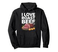 I Love Roast Beef Carnivore Meat Lover BBQ Humour Sweat à Capuche