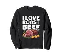 I Love Roast Beef Carnivore Meat Lover BBQ Humour Sweatshirt