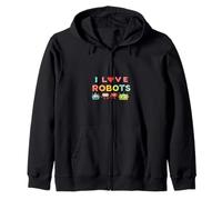 I Love Robots Robot Love Sweat à Capuche