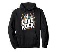 I Love Rock Guitar Music Amateur Sweat à Capuche