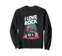 I Love Rock Music Amplificateur de Guitare Art Sweatshirt