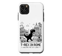 I Love Rome, Pixel Dinosaur in Rome Retro City Adventure Coque pour iPhone 11 Pro Max