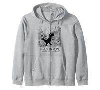 I Love Rome, Pixel Dinosaur in Rome Retro City Adventure Sweat à Capuche