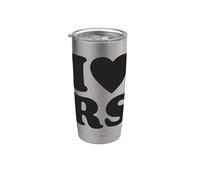 I Love RS Marchandise Pour Fans Gros Cœur Initiales R.S. Gobelet isotherme en acier inoxydable double paroi