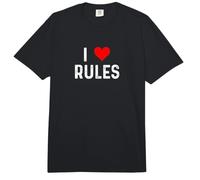 I Love Rules - Heart - Règlement sur l'audit des Risques de conformité Comfort Colors Adult Heavyweight T-Shirt