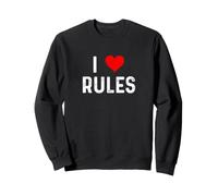 I Love Rules - Heart - Règlement sur l'audit des Risques de conformité Sweatshirt