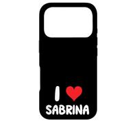 I Love Sabrina - Cœur - Nom Coque pour iPhone 17 Pro