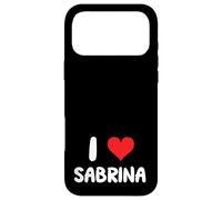 I Love Sabrina - Cœur - Nom Coque pour iPhone 17 Pro Max