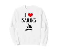I Love Sailing I Heart Sailing Boat Lover Sailing Captain Sweatshirt