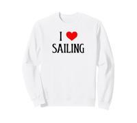 I Love Sailing I Heart Sailing Boat Lover Sailing Captain Sweatshirt
