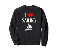 I Love Sailing I Heart Sailing Boat Lover Sailing Captain Sweatshirt