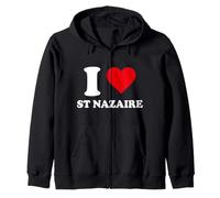 I Love Saint Nazaire Cadeau Tourisme Sweat à Capuche