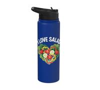 I Love Salad Fresh Veggie Heart Stainless Steel Insulated Water Bottle