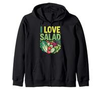 I Love Salad Fresh Veggies Health Amateur Sweat à Capuche