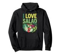 I Love Salad Fresh Veggies Health Amateur Sweat à Capuche