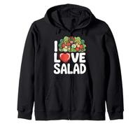 I Love Salad Heartful Veggie Déclaration Sweat à Capuche