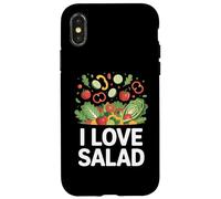 I Love Salade Légumes Art de Manger sainement Coque pour iPhone X/XS