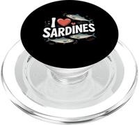 I Love Sardines Cadeaux pour Les Amateurs de Poisson en Conserve PopSockets PopGrip pour MagSafe