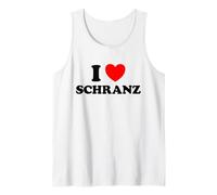 I Love Schranz Funny Hard Tekno Techno Fast Music Fan Allemand Débardeur