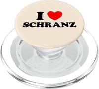 I Love Schranz Funny Hard Tekno Techno Fast Music Fan Allemand PopSockets PopGrip pour MagSafe