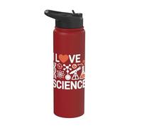 I Love Science Chimie des molécules d'ADN Stainless Steel Insulated Water Bottle