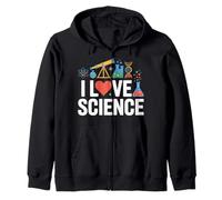 I Love Science Enthusiast Chimie Fun Sweat à Capuche