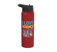 I Love Science Gobelet Atom Chemistry Fun Stainless Steel Insulated Water Bottle