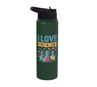 I Love Science Gobelet Atom Chemistry Fun Stainless Steel Insulated Water Bottle
