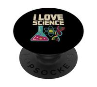 I Love Science Gobelet Atom DNA Nerd PopSockets PopGrip Adhésif