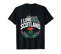 I Love Scotland Chardon Château tartan T-Shirt