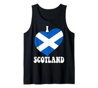 I Love Scotland Proud Scottish Pride Drapeau cool Motif cœur Débardeur