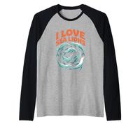 I Love Sea Lions Marins Mammifères Lover Manche Raglan