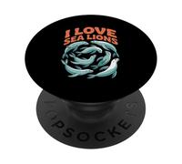 I Love Sea Lions Marins Mammifères Lover PopSockets PopGrip Adhésif
