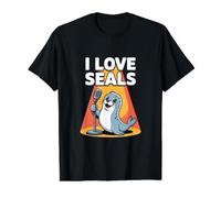 I Love Seals Adorable Sceau Chantant Amusant T-Shirt Graphique avec Valeur