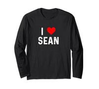 I Love Sean Cœur Vieilli Manche Longue