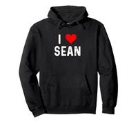 I Love Sean Cœur Vieilli Sweat à Capuche