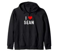 I Love Sean Cœur Vieilli Sweat à Capuche