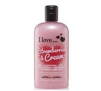 I Love - Senteur Crème Et Fraise Pour Bain Et Douche - 500ml