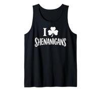 I Love Shamrock Clover Shenanigans Funny St Patrick Day Débardeur