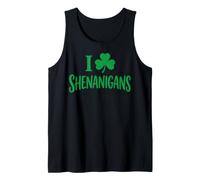 I Love Shamrock Clover Shenanigans Funny St Patrick Day Débardeur