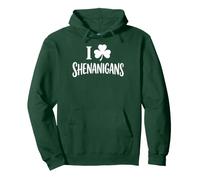 I Love Shamrock Clover Shenanigans Funny St Patrick Day Sweat à Capuche