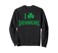 I Love Shamrock Clover Shenanigans Funny St Patrick Day Sweatshirt
