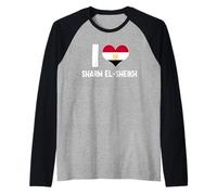 I Love Sharm El-Sheikh Egypte Vacation mer Rouge Manche Raglan
