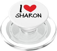 I Love Sharon Cœur personnalisé pour Femme PopSockets PopGrip pour MagSafe