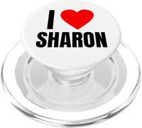 I Love Sharon Cœur personnalisé pour Femme PopSockets PopGrip pour MagSafe